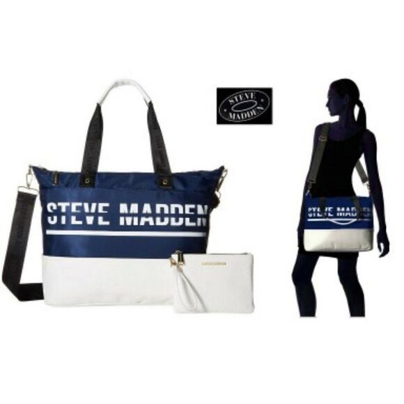 NWT Steve Madden Duffle Crossbody Bag & Wristlet - Picture 1 of 8